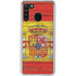 Spain Flag Dark Wood Galaxy A21 Clear Case